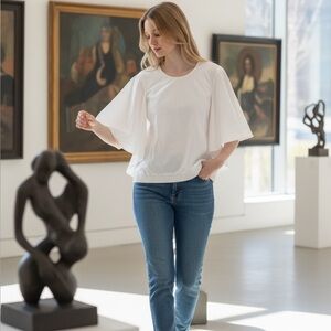 $225 NWT Prose&Poetry Cole Bell Sleeve Tailored Shirt